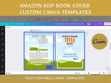 how to create a book cover in canva for kdp