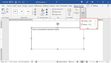 how to create a box in word doc