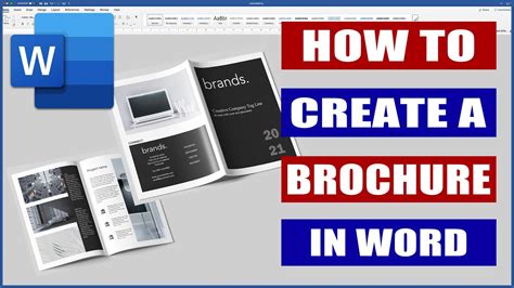 how to create a brochure in word document