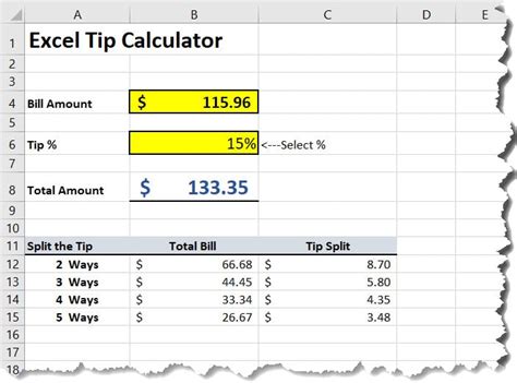 how to create a calculation template in excel