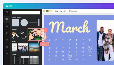 how to create a calendar for an event
