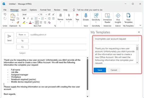 how to create a calendar template in outlook