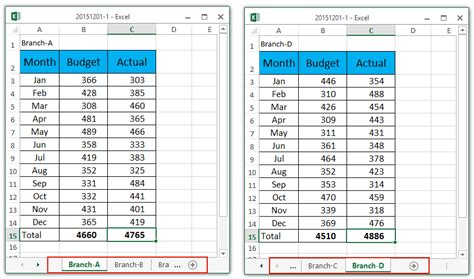 how to create a chart in excel using multiple worksheets