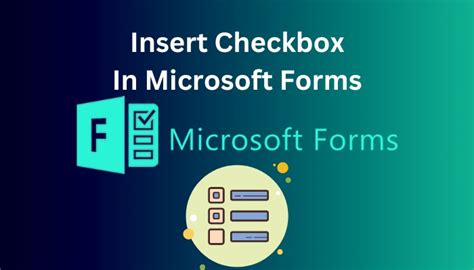 how to create a check box in microsoft forms