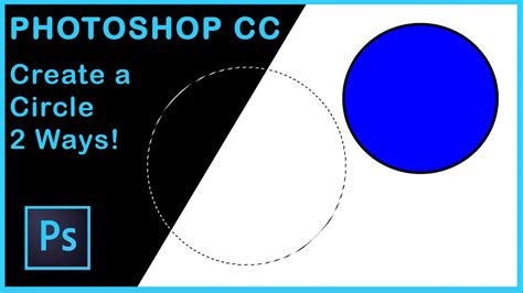how to create a circle canvas in photoshop