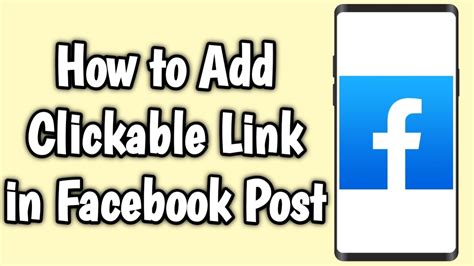 how to create a clickable link in facebook comment
