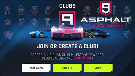 how to create a club in asphalt 9 on switch