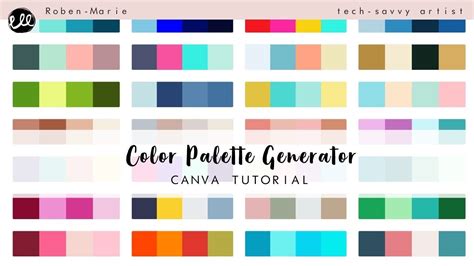 how to create a color palette in canva free
