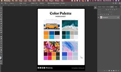 how to create a color palette in photoshop
