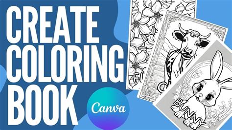 how to create a coloring book cover in canva