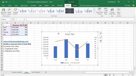 how to create a combo chart in excel