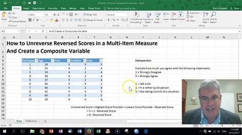 how to create a composite score in excel