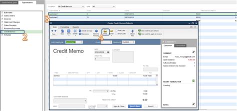 how to create a credit memo in quickbooks enterprise