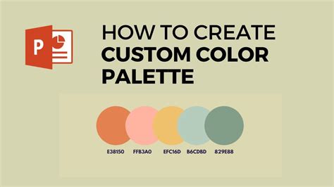 how to create a custom color palette in powerpoint