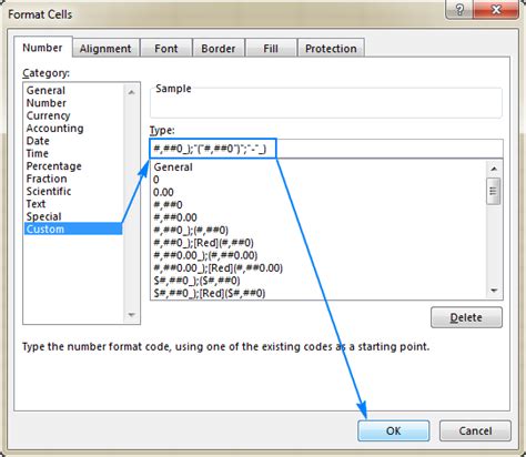 how to create a custom number format in excel