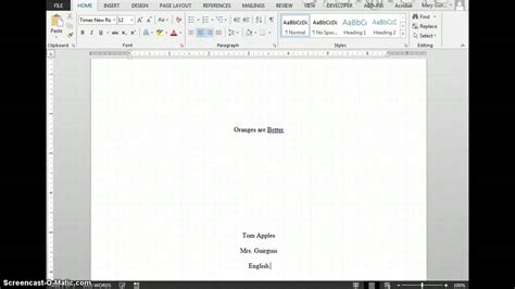 how to create a custom title page in word