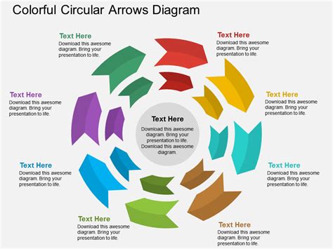 how to create a cyclic arrow diagram in powerpoint