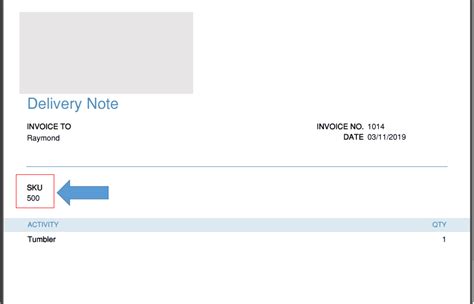 how to create a delivery note on quickbooks