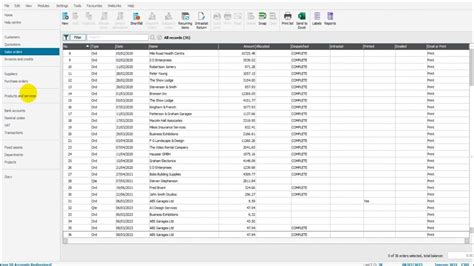 how to create a delivery note on sage