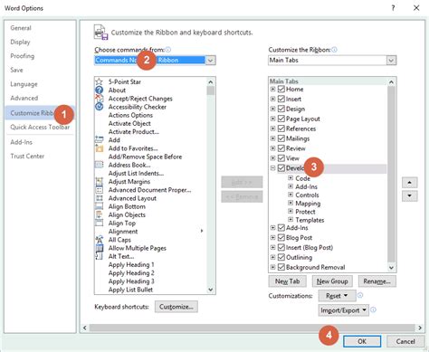 how to create a drop down list in word developer