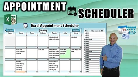 how to create a dynamic appointment scheduler in excel