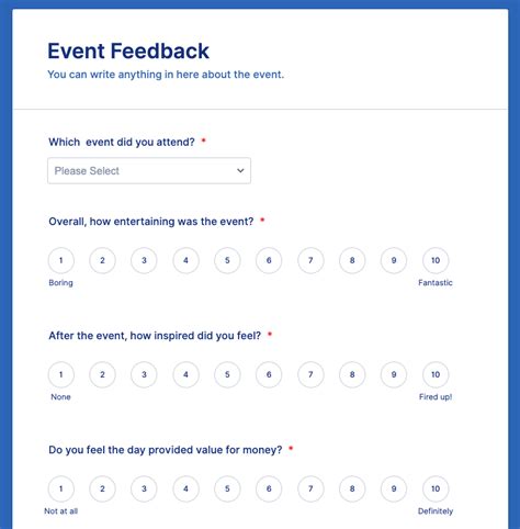 how to create a feedback form on word