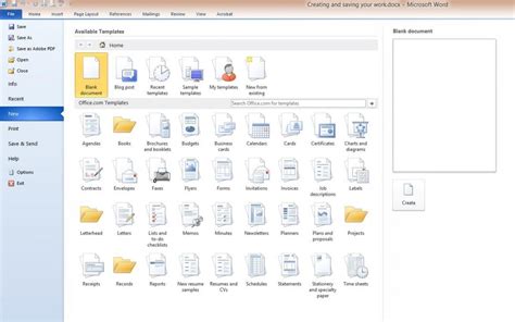 how to create a file folder on microsoft word