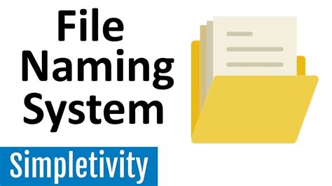 how to create a file naming convention