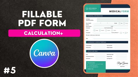 how to create a fillable form in canva