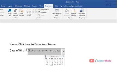 how to create a fillable form in word youtube