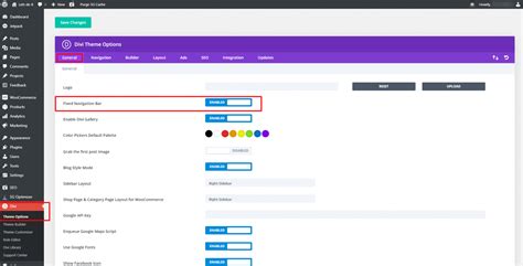 how to create a fixed navigation bar in wordpress