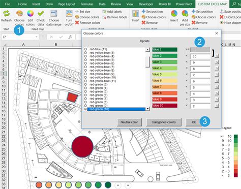 how to create a floor map in excel