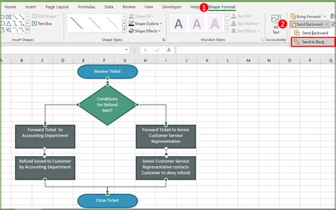 how to create a flowchart in excel