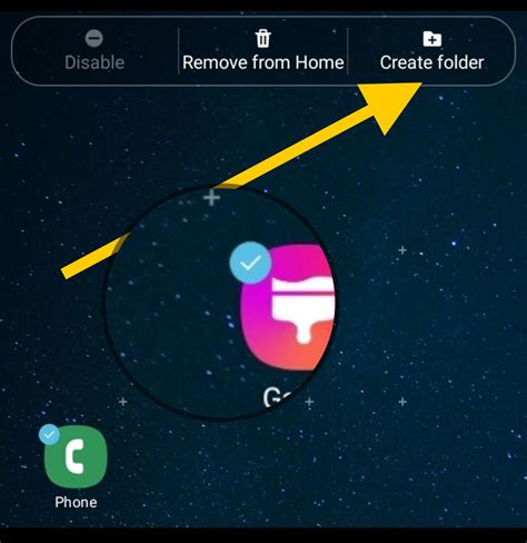 how to create a folder in gmail on samsung phone