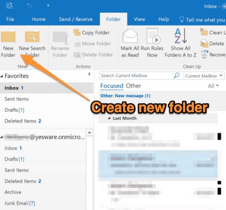 how to create a folder in outlook on android phone