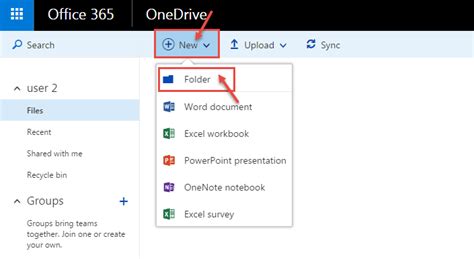 how to create a folder in word microsoft 365