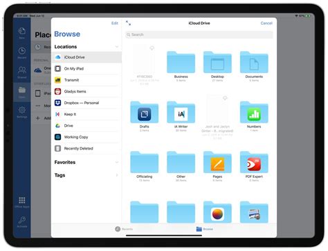 how to create a folder in word on ipad