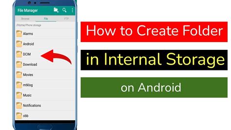 how to create a folder on an android phone