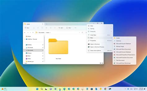 how to create a folder on desktop windows 11