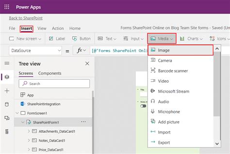 how to create a form in sharepoint 2019