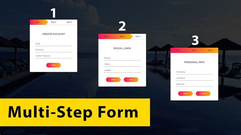 how to create a form using html css and javascript