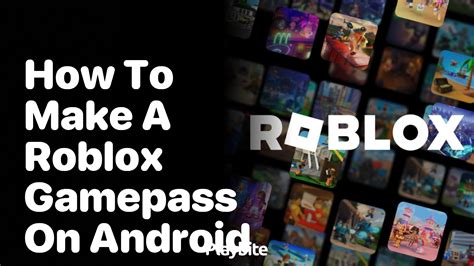 how to create a gamepass on roblox mobile android