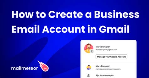 how to create a gmail account for company