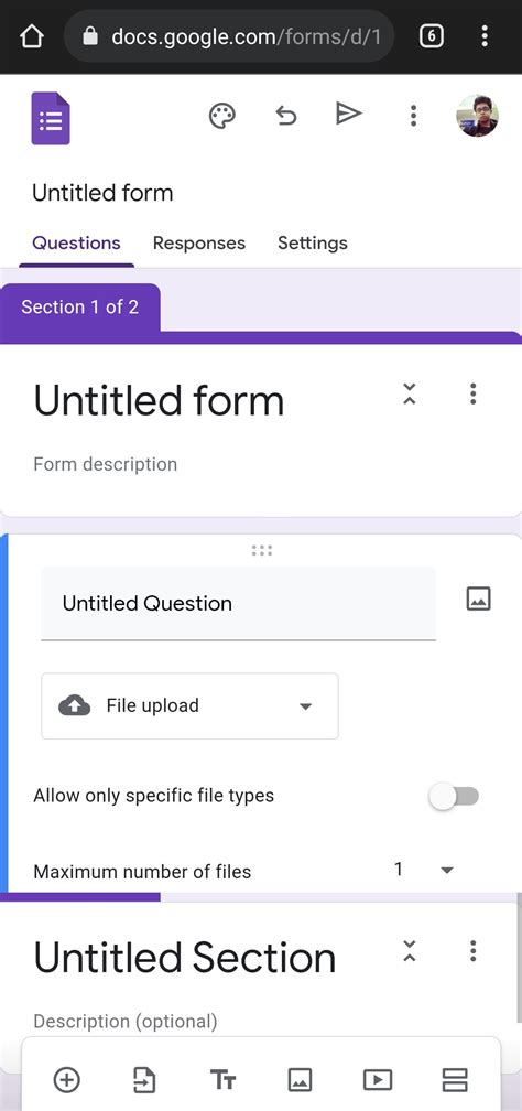 how to create a google form using my phone