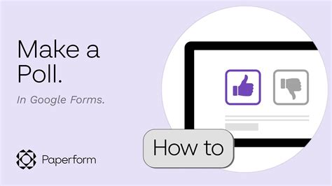 how to create a google forms poll