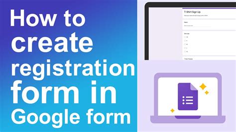 how to create a google registration form