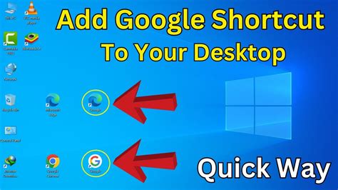 how to create a google shortcut to desktop