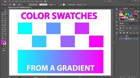 how to create a gradient color swatch in illustrator
