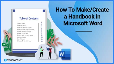 how to create a handbook in microsoft word