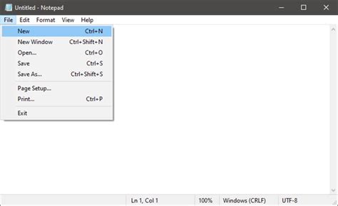 how to create a html file in notepad